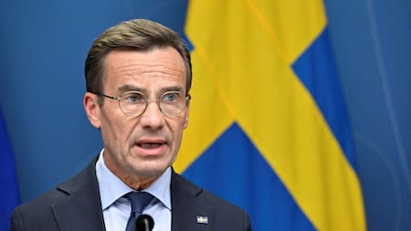 El primer ministro de Suecia, Ulf Kristersson. Foto: Reuters