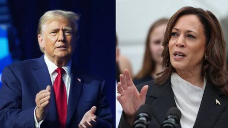 Kamala Harris y Trump, EEUU. Foto: EFE