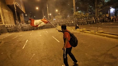 Protestas en Perú. Foto: EFE