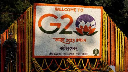 Cartel de bienvenida a la Cumbre del G20. Foto: Reuters.