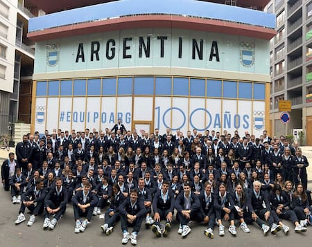 Delegación de Argentina en los Juegos Olímpicos de París 2024. Foto: Twitter PrensaCOA.
