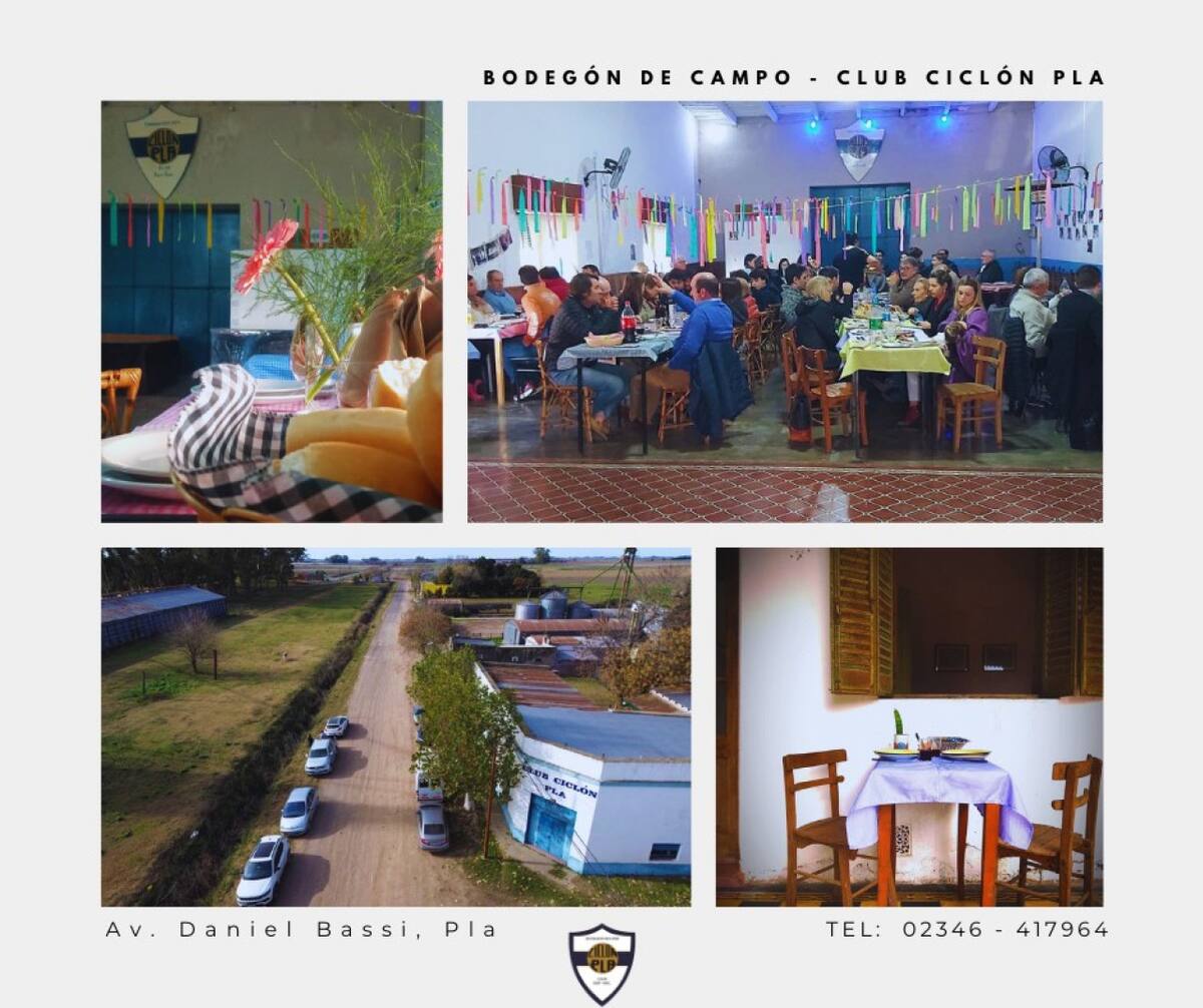 Bodegón que abre dos veces a la semana. Foto: Bodegón de Campo / Club Ciclón Pla.