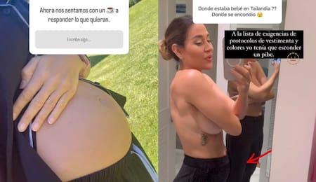 Jimena Barón contó cómo escondió su pancita en Tailandia. Foto: Instagram.