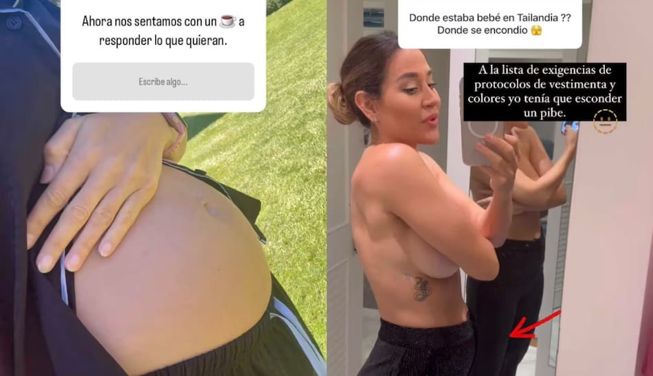 Jimena Barón contó cómo escondió su pancita en Tailandia. Foto: Instagram.