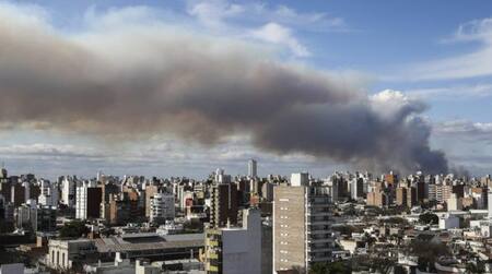 Incendios en Rosario. Foto: NA.