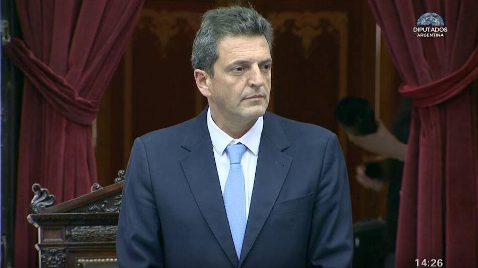 Sergio Massa, Cámara de Diputados, debate Ley de Emergencia Económica, YouTube