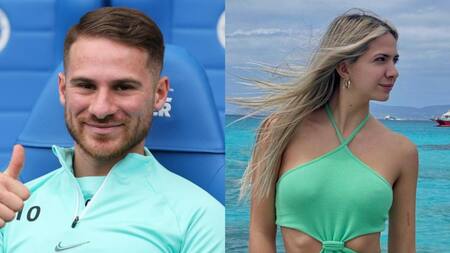 Alexis Mac Allister y Ailén Cova. Foto: Instagram.