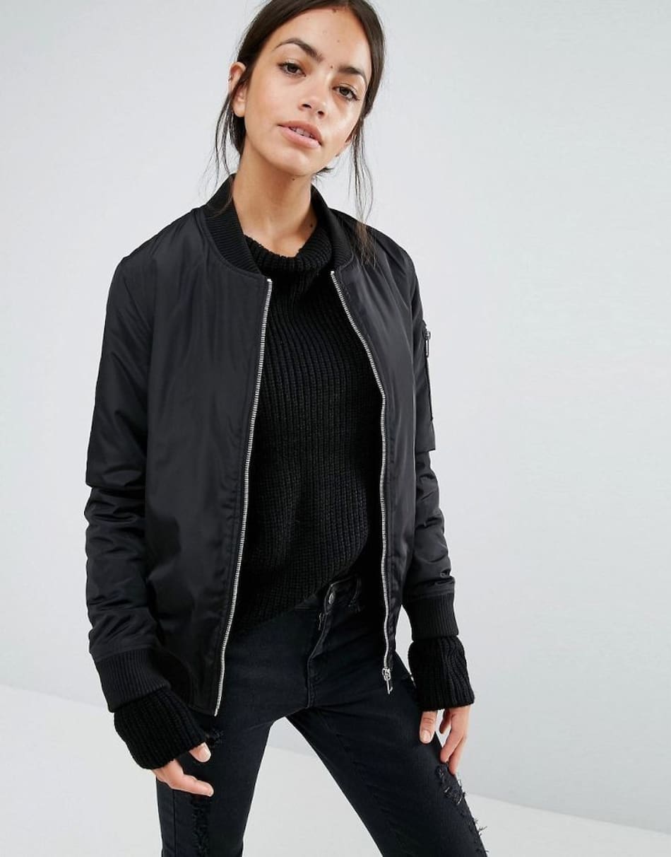 Campera bomber acolchada. Foto Pinterest ASOS
