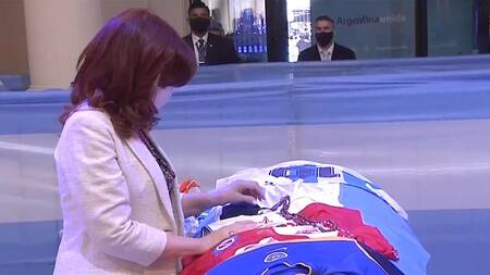 Cristina Kirchner, velatorio de Diego Maradona