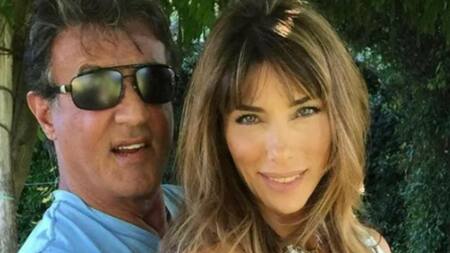 Stallone y su esposa. Foto: Instagram/officialslystallone.