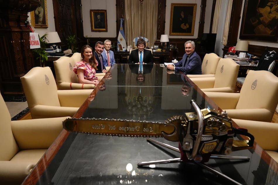 Reunión de Milei con funcionarios de Nueva Zelanda