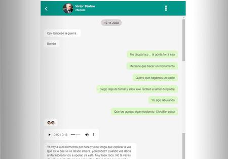 Muerte de Diego Maradona, audios y chats de celular de Leopoldo Luque