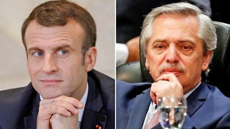 Macron y Alberto Fernández