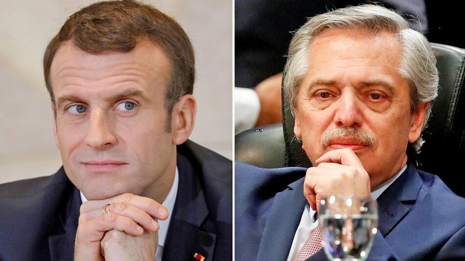 Macron y Alberto Fernández