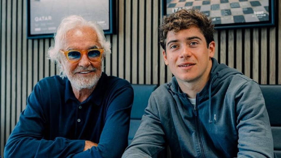Flavio Briatore y Franco Colapinto. Foto: Instagram @briatoreflavio