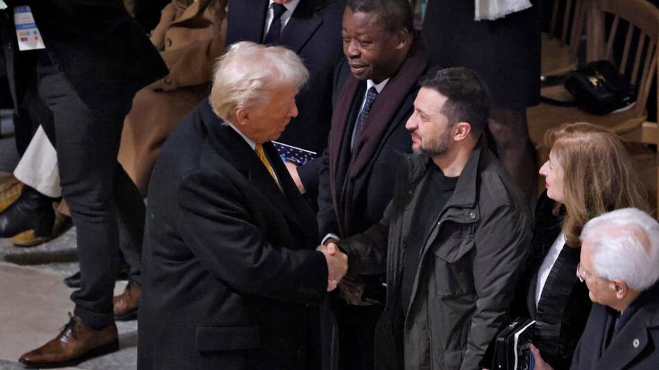 Volodímir Zelenski junto a Donald Trump. Foto: Reuters.