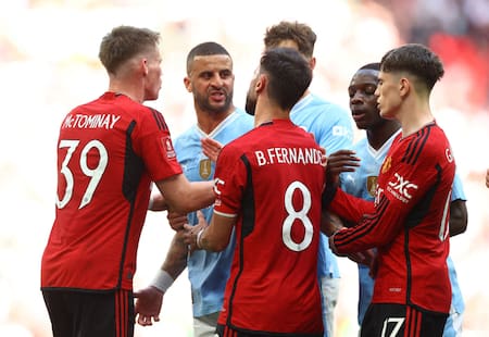 Final de la FA Cup, Manchester United vs. Manchester City. Fot: REUTERS.