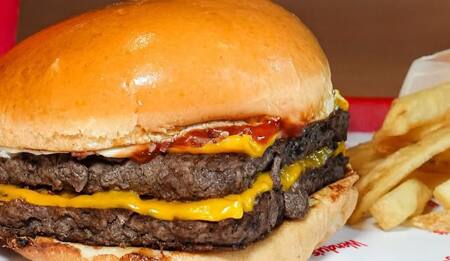 Hamburguesa. Foto: Instagram @wendys_ar