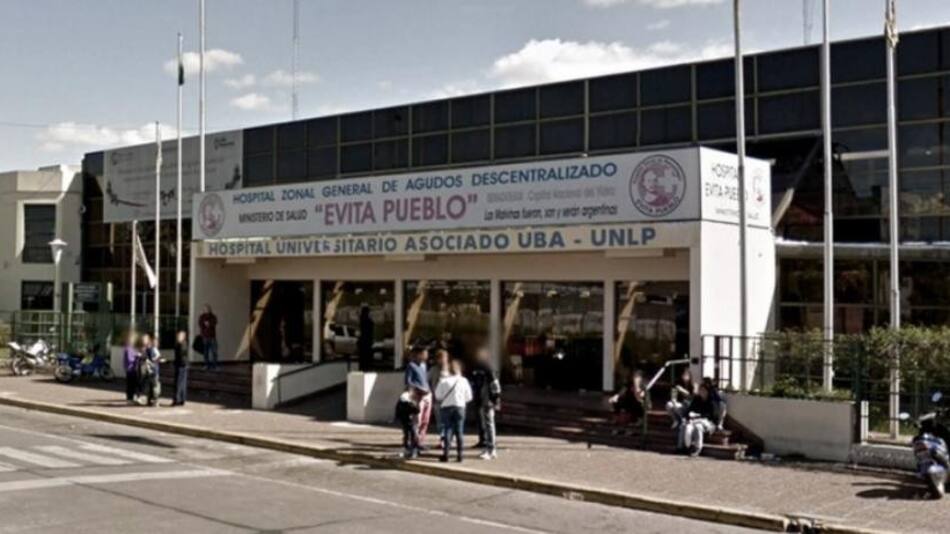 Hospital Evita Pueblo de Berazategui. Foto: NA.