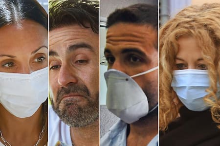 Muerte de Maradona, Cosachov, Luque, Díaz, Forlini, Fotos NA