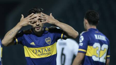 Copa Libertadores, festejo de Boca ante Libertad, Salvio, NA