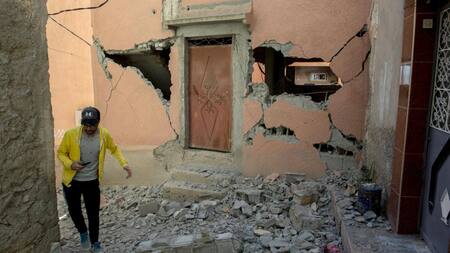 Fuertes daños en Marruecos producto del terremoto. Foto.