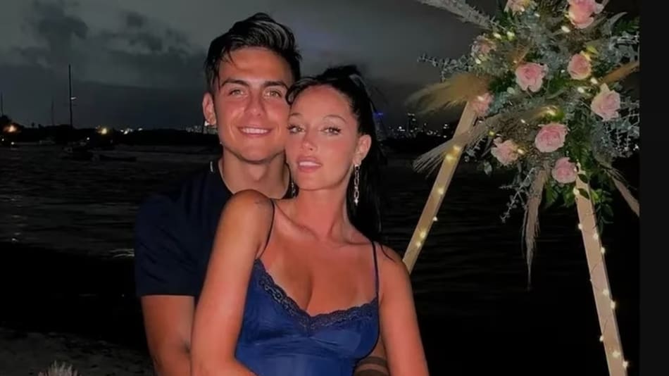 Oriana Sabatini y Paulo Dybala. Foto: X