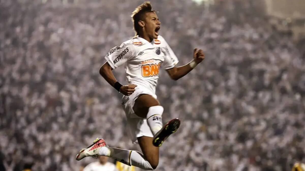 Neymar en su primer paso por el Santos. Foto: Reuters