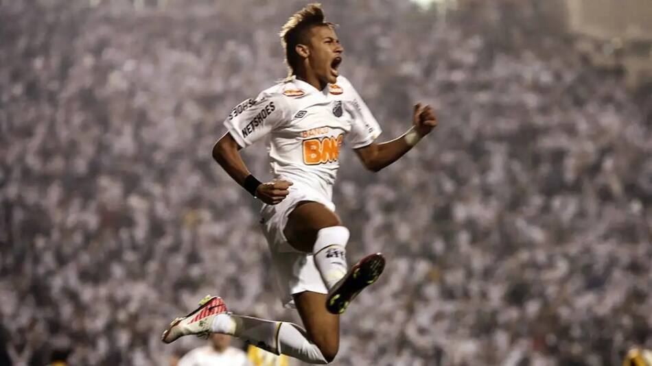 Neymar en su primer paso por el Santos. Foto: Reuters