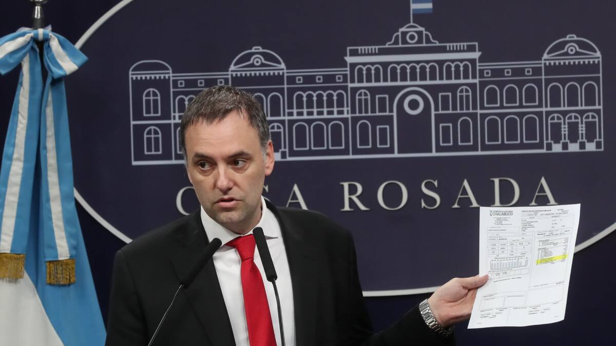 Manuel Adorni, vocero presidencial. Foto: Presidencia.