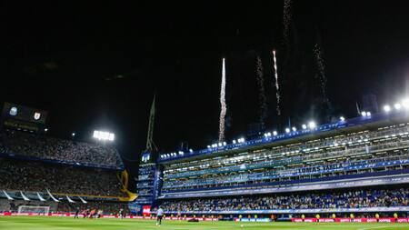 Selección Argentina en La Bombonera. Foto: EFE