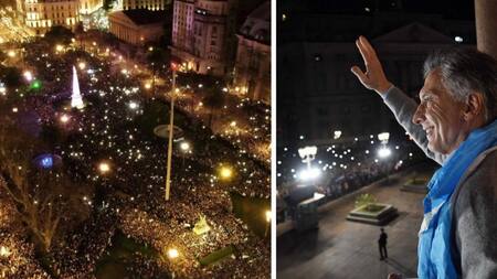#24A, Plaza de Mayo, marcha a favor de Mauricio Macri