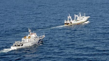 Buques españoles. Foto: NA