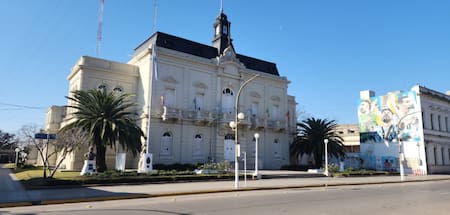 El centro del pueblo de Chacabuco, provincia de Buenos Aires. Foto: Municipalidad de Chacabuco.
