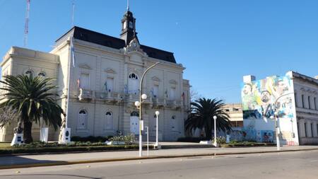El centro del pueblo de Chacabuco, provincia de Buenos Aires. Foto: Municipalidad de Chacabuco.