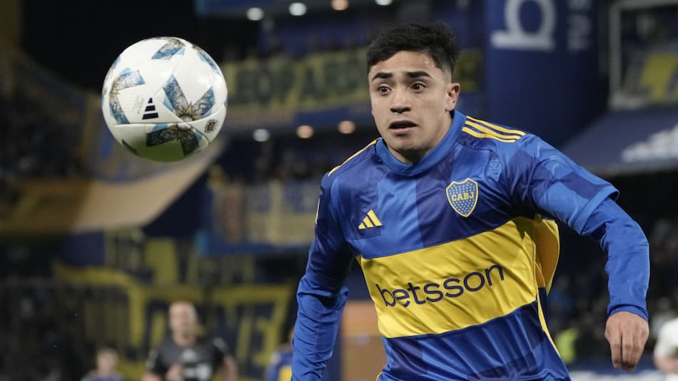 Luca Langoni. Foto: Twitter @BocaJrsOficial