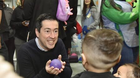 Nardini estuvo en el comienzo del ciclo lectivo del CDI de Ingeniero Adolfo Sourdeaux