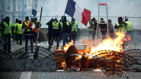 Protesta - Chalecos amarillos en París Reuters