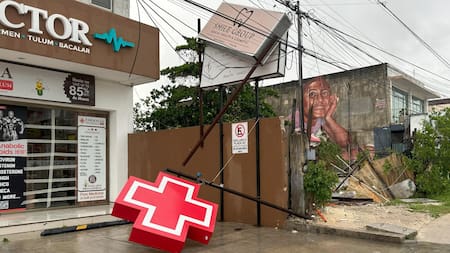 Paso del Huracán Beryl en México. Foto: EFE