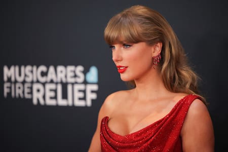 Taylor Swift en los Premios Grammy. Foto: REUTERS/Daniel Cole