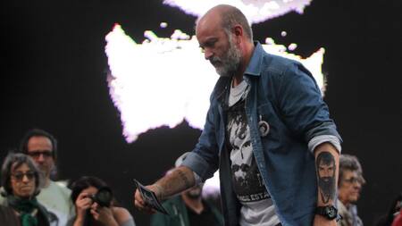 Sergio Maldonado en marcha por Santiago (dyn)