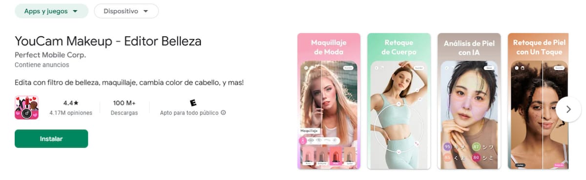 YouCam Makeup. Foto Google Play