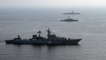 Buques de guerra iraníes