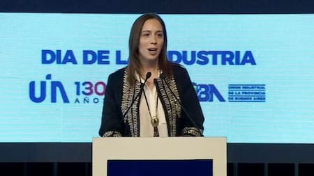 María Eugenia Vidal en acto de la UIA