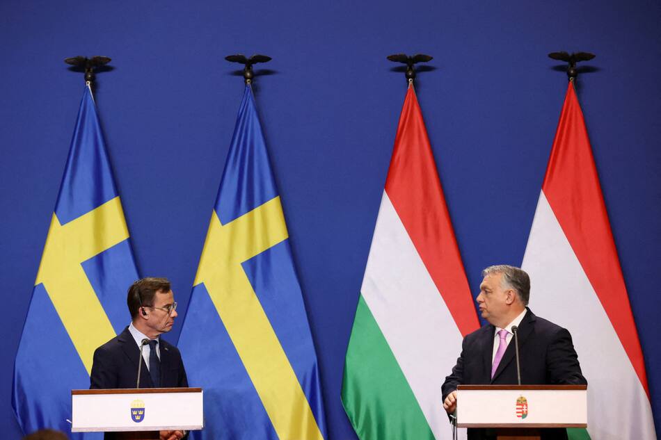 Hungría se dispone a ratificar la adhesión de Suecia a la OTAN. Foto: Reuters