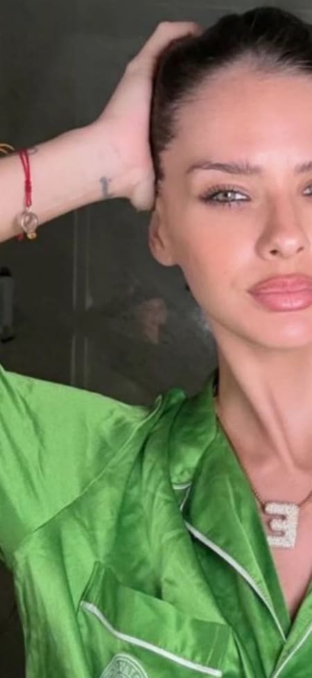 La China Suárez y la foto de la polémica en la que se reflejaría Wanda Nara.