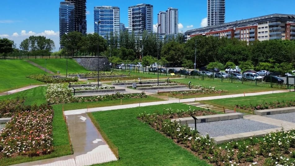 Rosedal de Puerto Madero.
