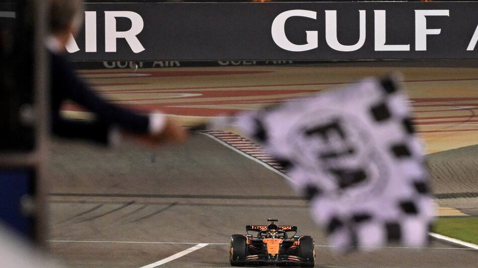 Oscar Piastri ganó el Gran Premio de Bahréin. Foto: Reuters (Andrej Isakovic)