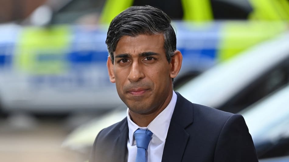 Rishi Sunak, primer ministro británico. Foto: Reuters.