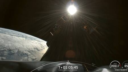 Despliegue del módulo de aterrizaje lunar Blue Ghost 1. Foto: Captura de video.